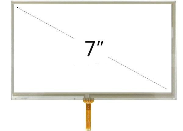 Painel de tela de toque resistivo de 4 fios de 7 polegadas com solda FPC RXA-070001-01