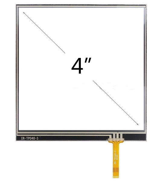 Pantalla t&aacute;ctil resistiva de 4 hilos de 4 pulgadas.